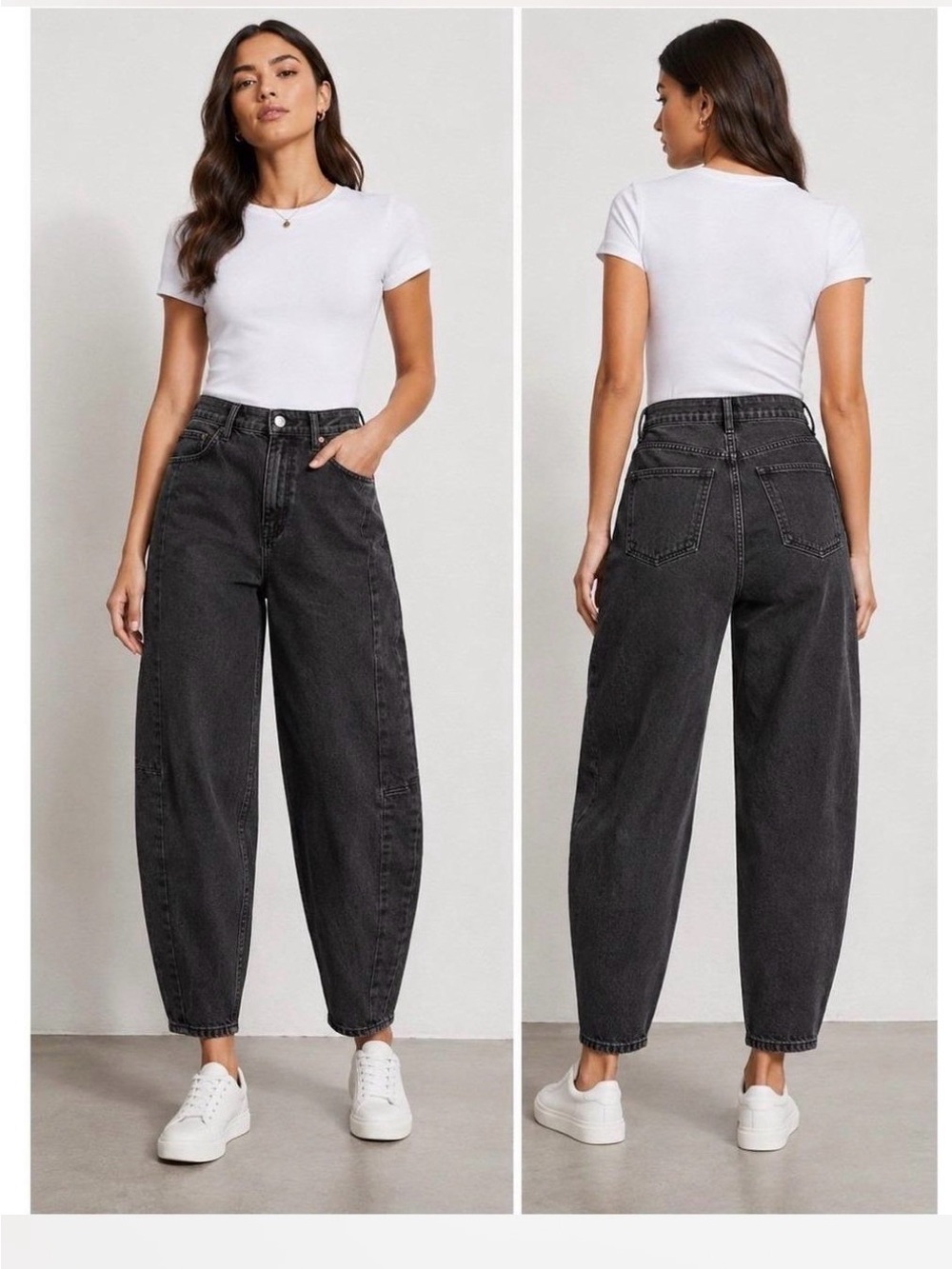 Old Navy barrel Jean black wash